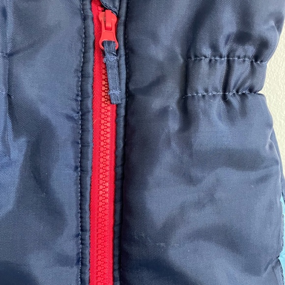 Kids Overalls snow pants U.S. Polo Assn. Navy and Light Blue size 18 months - Picture 3 of 4